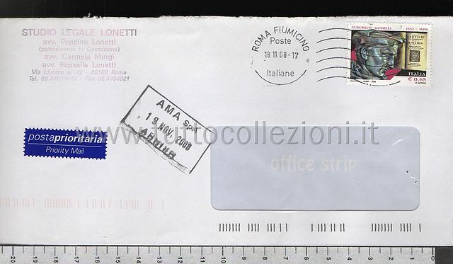 Collezionismo di storia postale buste viaggiate affrancatura tariffe postali degli anni 2000